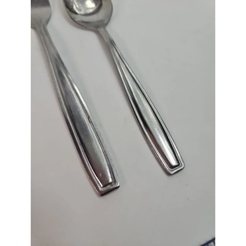 LOT OF 2 - Vintage Clipper 06925 CAY Stainless Steel Dinner Fork Spoon